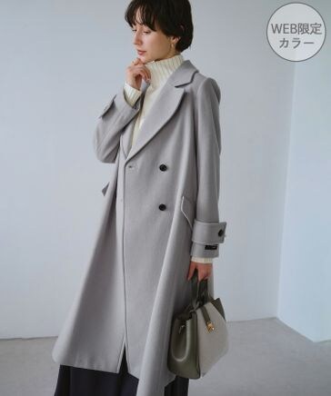 サロンアダムエロペ 中綿チェスターコート 軽量 ロングコート JAPAN 