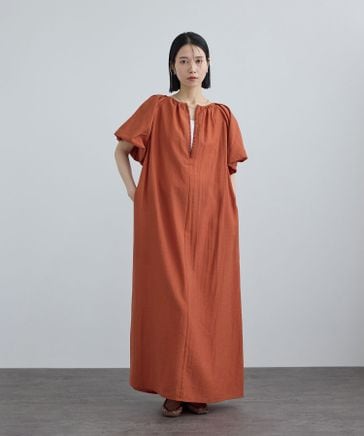 WEB限定】2WAYリネンブレンドエンブロイダリーワンピース | [公式