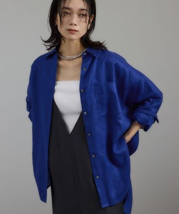 リネンオーバーシャツ［GENTLE LINEN］ | [公式]SALON adam et rope