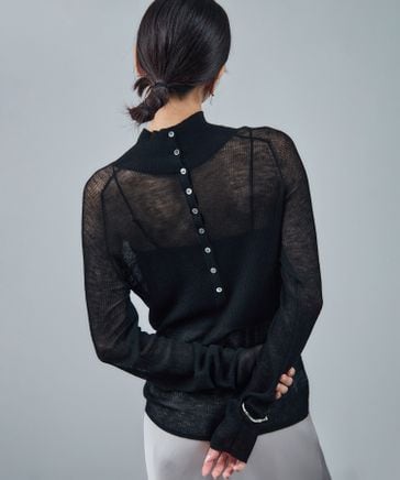 リブニット2WAYタートルネックプルオーバー | [公式]SALON adam et