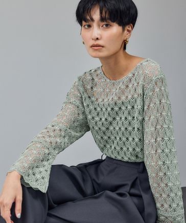 ラッセルレースレイヤードブラウス / セットアップ対応 | [公式]SALON