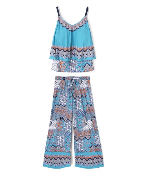 San-ai Resort northerly ロングパンツセット水着 9M・11L 【Coral veil(コーラルヴェール)】 ライトブルー 33インチ ウィメンズグッズ サンアイリゾートノーザリー 494337 and ST アンドエスティ(旧ドットエスティ) San-ai Resort northerly ロングパンツセット水着 9M・11L 【Coral veil(コーラルヴェール)】 ライトブルー 33インチ ウィメンズグッズ サンアイリゾートノーザリー 494337 and ST アンドエスティ(旧ドットエスティ)