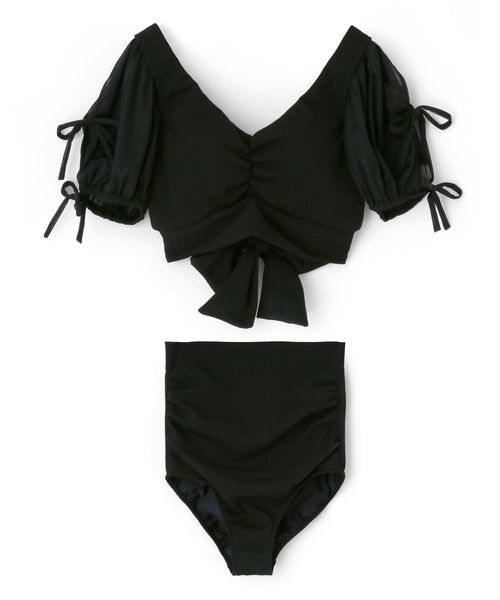San-ai Resort northerly 【San-ai Resort×PEACH JOHNコラボ】【ナイスバディ水着】パフスリーブビキニ ライトグレー 32インチ ウィメンズグッズ サンアイリゾートノーザリー 571897 and ST アンドエスティ(旧ドットエスティ) San-ai Resort northerly 【San-ai Resort×PEACH JOHNコラボ】【ナイスバディ水着】パフスリーブビキニ ライトグレー 32インチ ウィメンズグッズ サンアイリゾートノーザリー 571897 and ST アンドエスティ(旧ドットエスティ)