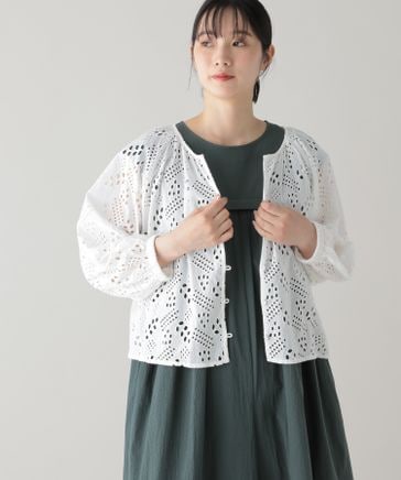 studio CLIP ◇664刺繍 レース リンネル sm2 苦かっ 無印 チチカカ 