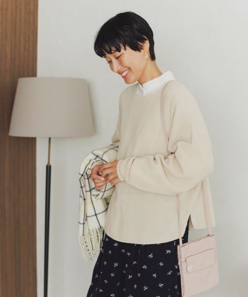 studio CLIP 【3シーズンシリーズ】12ゲージワッフルWフロントプルオーバー ベージュ FREE ウィメンズインナー スタジオクリップ 115397 and ST アンドエスティ（旧ドットエスティ）