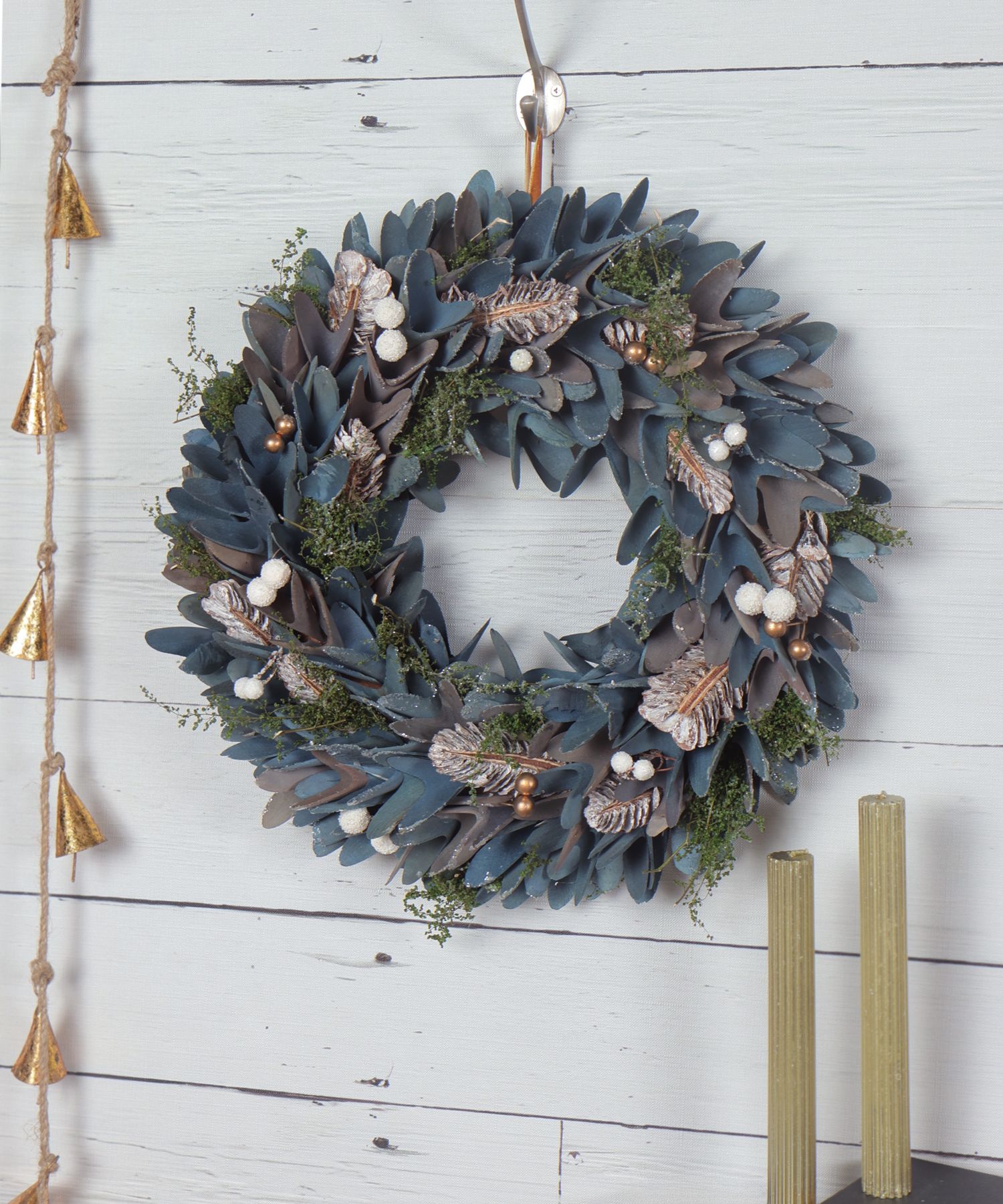 SALE】Halloweenリース スモークツリー 木の実 ラッピング無料