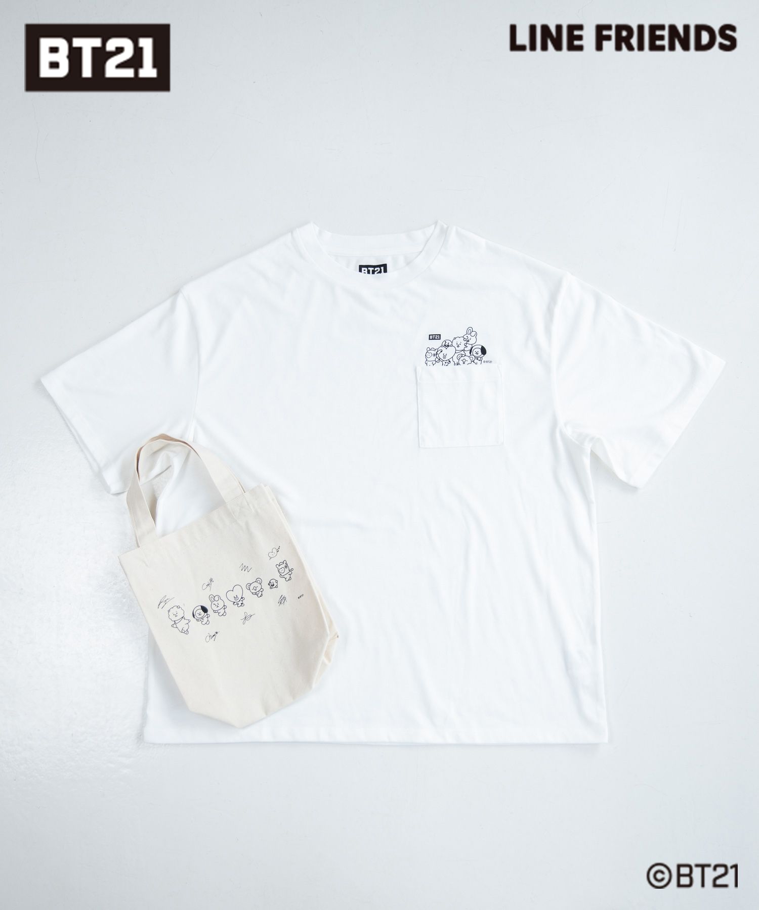 【WEB限定/BT21コレクション】トートBAG付きBIGTシャツ | [公式 