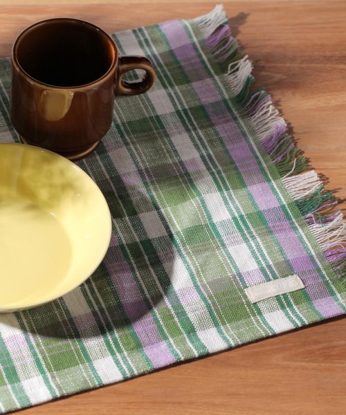 studio CLIP スラブチェックランチョンマット ダイニング グリーン FREE スタジオクリップ 135154 and ST アンドエスティ（旧ドットエスティ）