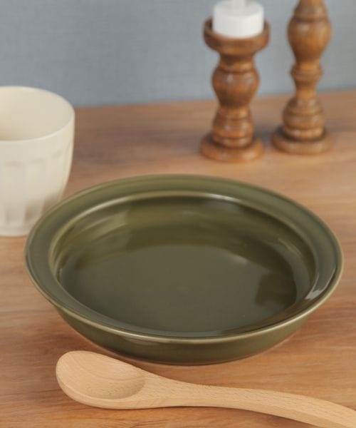 studio CLIP 美濃焼すくいやすいカレー皿 食器 カーキ FREE スタジオクリップ 135589 and ST アンドエスティ(旧ドットエスティ) studio CLIP 美濃焼すくいやすいカレー皿 食器 カーキ FREE スタジオクリップ 135589 and ST アンドエスティ(旧ドットエスティ)