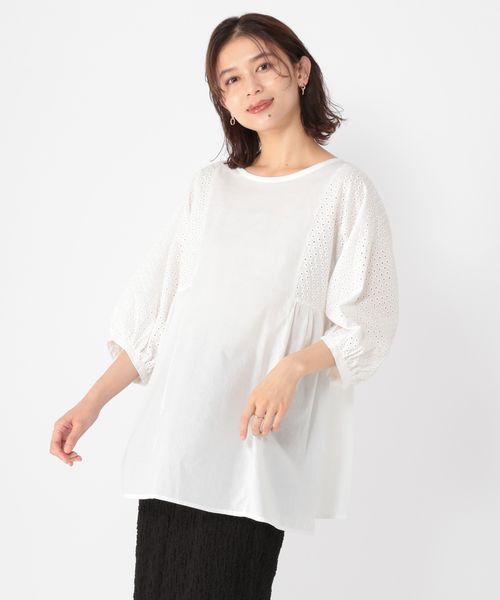 studio CLIP ダブルフロント袖刺繍チュニック ライトグレー FREE ウィメンズインナー スタジオクリップ 138396 and ST アンドエスティ(旧ドットエスティ) studio CLIP ダブルフロント袖刺繍チュニック ライトグレー FREE ウィメンズインナー スタジオクリップ 138396 and ST アンドエスティ(旧ドットエスティ)