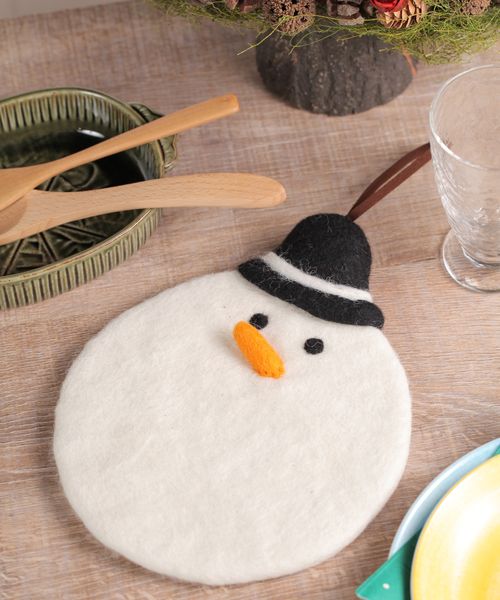 studio CLIP フェルトトリベット[CHRISTMAS 2024] ダイニング ホワイト FREE スタジオクリップ 138778 and ST アンドエスティ（旧ドットエスティ）