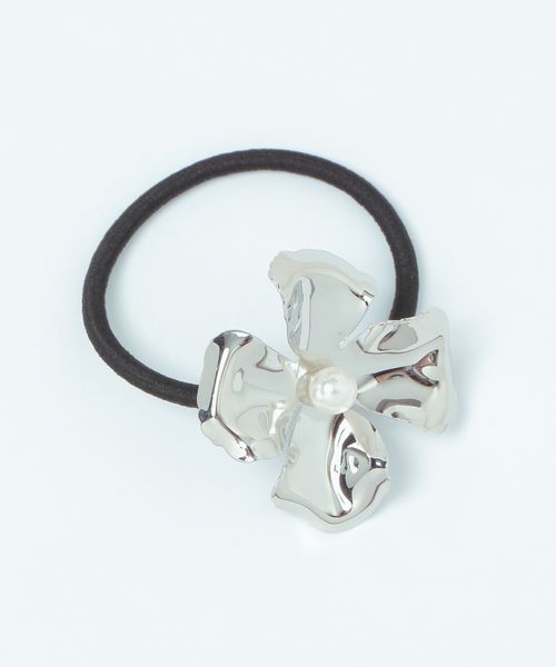 studio CLIP 【daily CLIP】フラワーパールゴム ホワイト FREE ＤＣウェア服飾 スタジオクリップ 150939 and ST アンドエスティ（旧ドットエスティ）