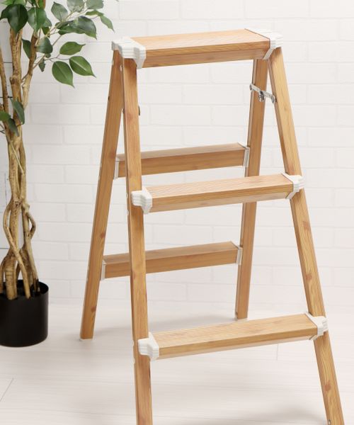 studio CLIP 木目ステップ 3段《HOUSEHOLD GOODS》 ハウスキーピング ライトグレー FREE スタジオクリップ 171688 and ST アンドエスティ（旧ドットエスティ）