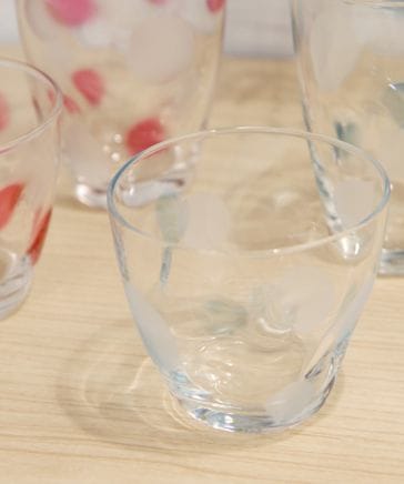 水玉グラスフリーカップ