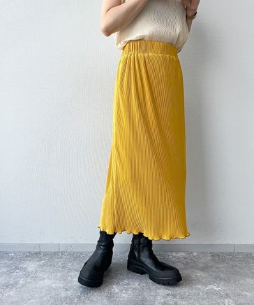 【my fit CLIP/WEB限定】プリーツIラインスカート
