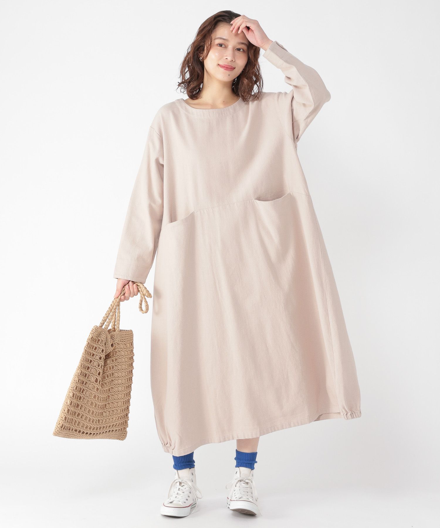 特別プライス ♡タグ付き新品♡バルーンシルエットワンピース♡スタディオクリップ 通販 今季物ビックシャツ美品ハートマーケット無印良品ニコアンドユニクロ