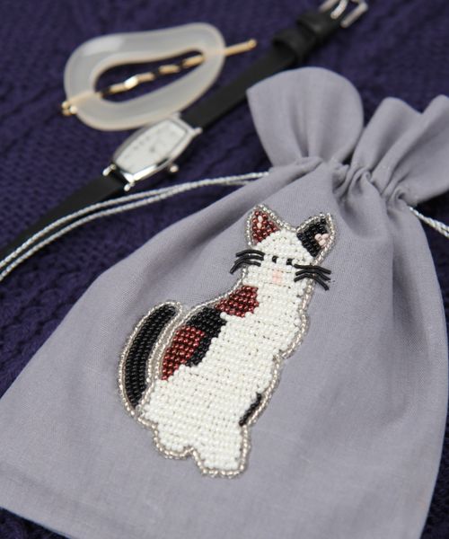 studio CLIP ビーズ刺繍巾着 H&B ナチュラル FREE スタジオクリップ 228957 and ST アンドエスティ(旧ドットエスティ) studio CLIP ビーズ刺繍巾着 H&B ナチュラル FREE スタジオクリップ 228957 and ST アンドエスティ(旧ドットエスティ)