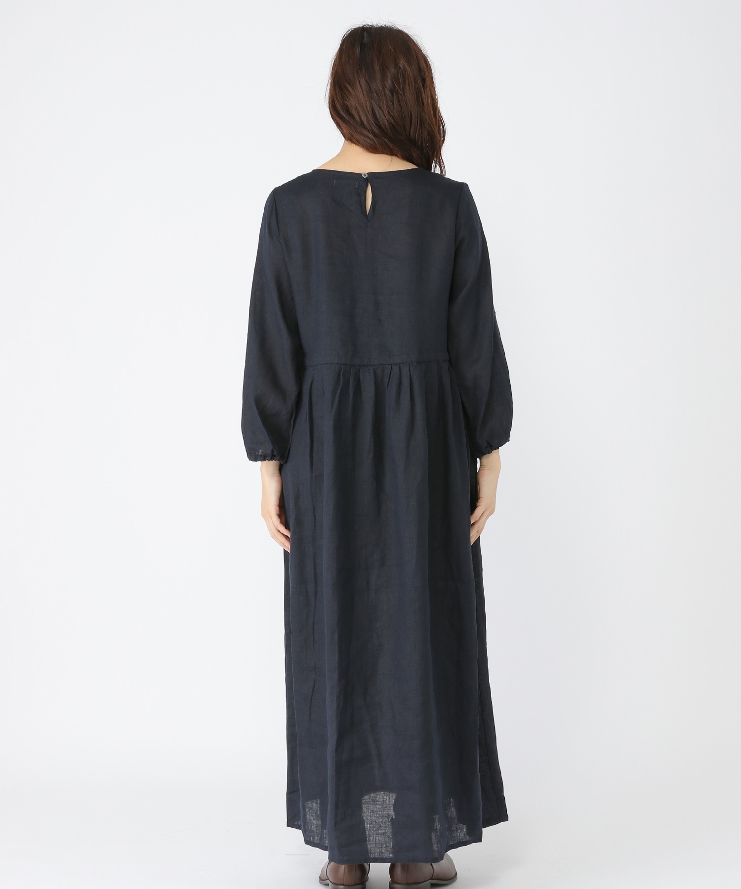 《fog linen work》クロエワンピース F