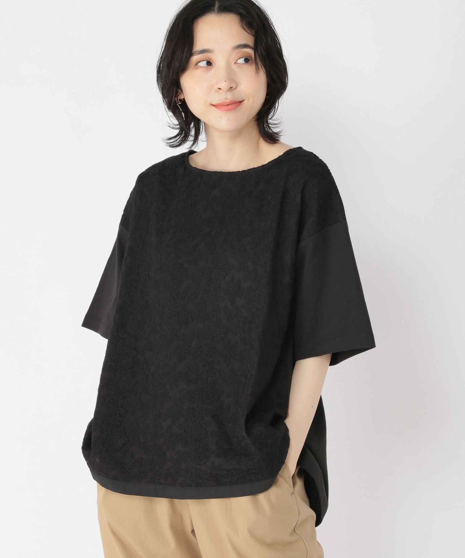 フロント刺繍切り替えTシャツ | [公式]スタディオクリップ（studio