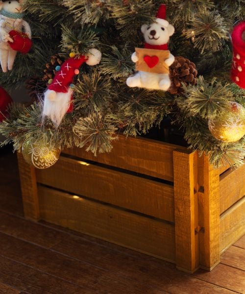 クリスマスツリー　ウッドボックス