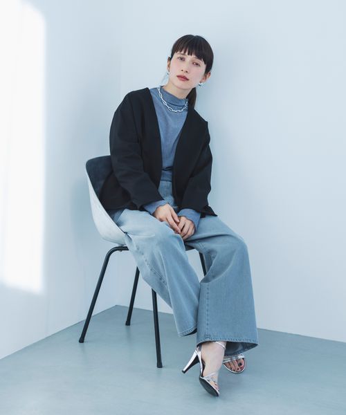 ONKUL掲載商品】ストレートデニムパンツ[プチ・プラスサイズあり