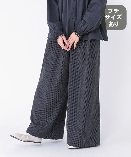 aquagarage ドット柄テーパードパンツ レディース 春 夏 秋 M L