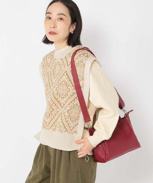 studio CLIP ふくれジャガードドロストプルオーバー イエロー FREE ウィメンズインナー スタジオクリップ 250835 and ST アンドエスティ（旧ドットエスティ）