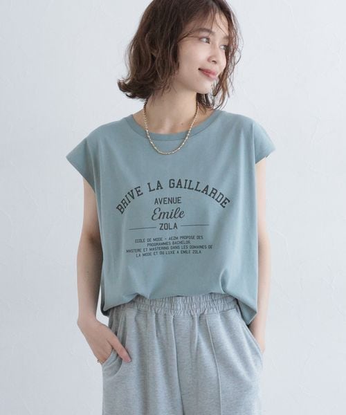 studio CLIP アソートロゴノースリーブTシャツ カーキ FREE ウィメンズインナー スタジオクリップ 289225 and ST アンドエスティ(旧ドットエスティ) studio CLIP アソートロゴノースリーブTシャツ カーキ FREE ウィメンズインナー スタジオクリップ 289225 and ST アンドエスティ(旧ドットエスティ)
