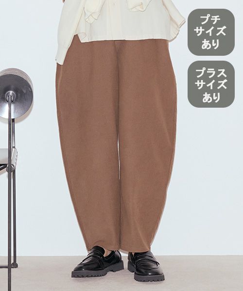 studio CLIP やわらかストレッチカーブイージーパンツ[プチ・プラスサイズあり] ブロンズ ウィメンズボトムス スタジオクリップ 290710 and ST アンドエスティ（旧ドットエスティ）