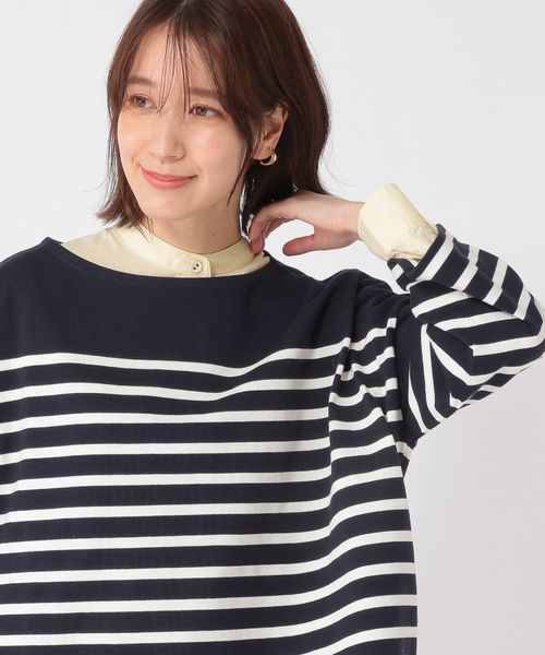 studio CLIP コットンバスクボーダープルオーバー ネイビー FREE Natural by CLIP スタジオクリップ 291290 and ST アンドエスティ(旧ドットエスティ) studio CLIP コットンバスクボーダープルオーバー ネイビー FREE Natural by CLIP スタジオクリップ 291290 and ST アンドエスティ(旧ドットエスティ)