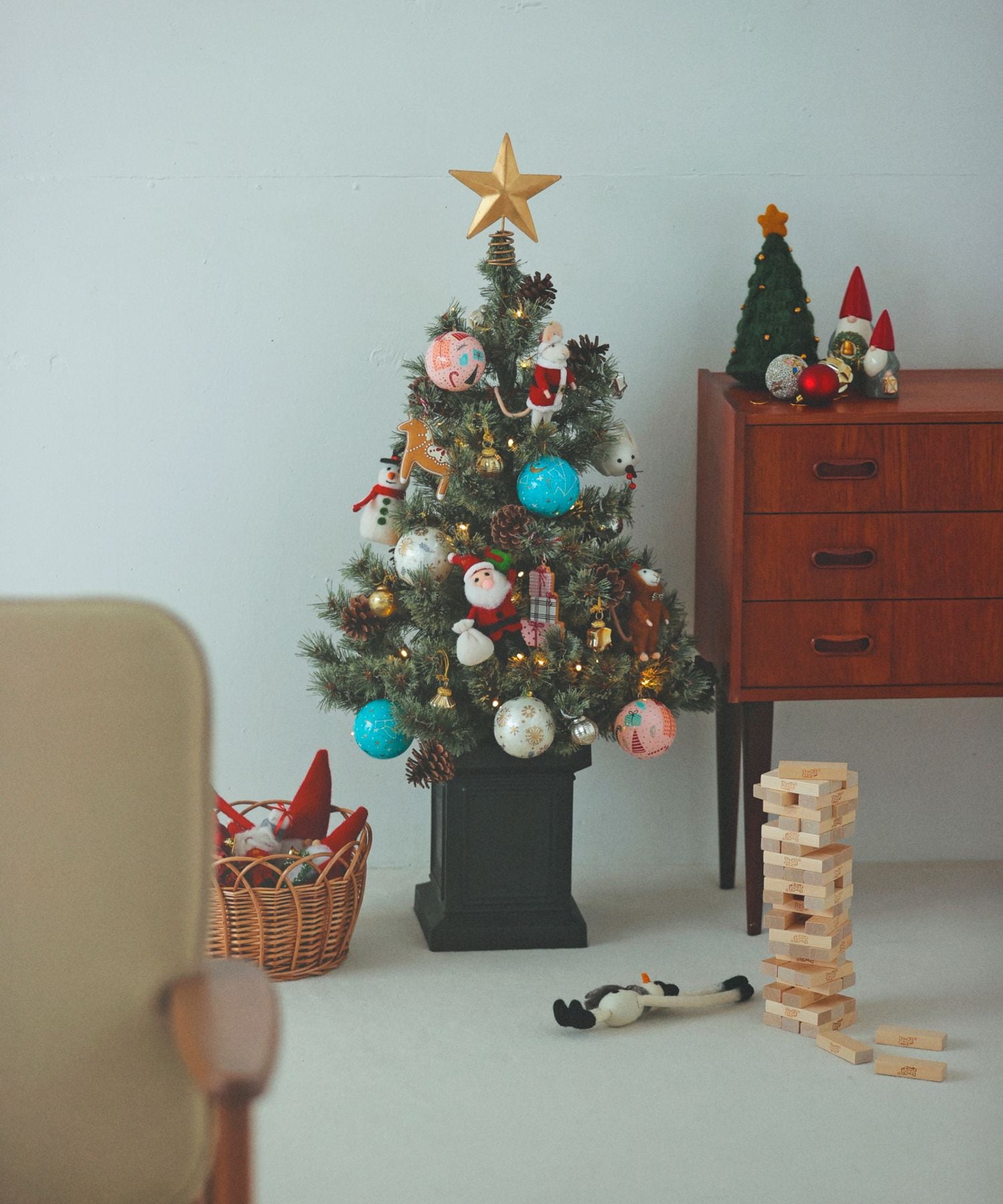美品　スタジオクリップ　LEDクリスマスツリー 90cm　おしゃれ