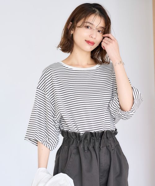 studio CLIP USAコットンタックパフスリーブTシャツ ホワイト L ウィメンズインナー スタジオクリップ 321237 and ST アンドエスティ(旧ドットエスティ) studio CLIP USAコットンタックパフスリーブTシャツ ホワイト L ウィメンズインナー スタジオクリップ 321237 and ST アンドエスティ(旧ドットエスティ)