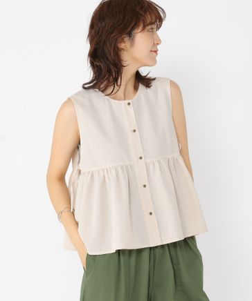 Flying Cross リネンギャザージレ Flying Cross リネンギャザージレ