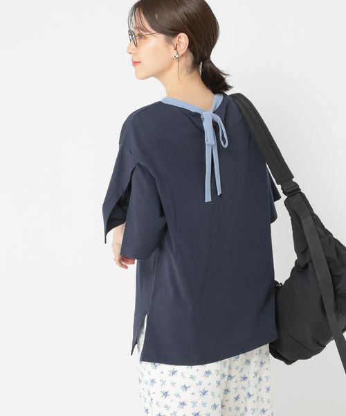 studio CLIP 【WEB/一部店舗限定商品】USAコットンバックリボンリンガーTシャツ ネイビー FREE ウィメンズインナー スタジオクリップ 327671 and ST アンドエスティ(旧ドットエスティ) studio CLIP 【WEB/一部店舗限定商品】USAコットンバックリボンリンガーTシャツ ネイビー FREE ウィメンズインナー スタジオクリップ 327671 and ST アンドエスティ(旧ドットエスティ)