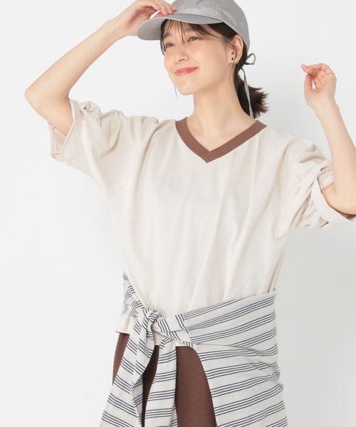studio CLIP 【WEB/一部店舗限定商品】USAコットンダーツスリーブリンガーVネックT ライトグレー FREE ウィメンズインナー スタジオクリップ 327672 and ST アンドエスティ(旧ドットエスティ) studio CLIP 【WEB/一部店舗限定商品】USAコットンダーツスリーブリンガーVネックT ライトグレー FREE ウィメンズインナー スタジオクリップ 327672 and ST アンドエスティ(旧ドットエスティ)