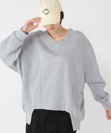 tシャツ 「daily CLIP」2WAYピグメントダイプルオーバー レディース daily CLIP】2WAYピグメントダイプルオーバー（Tシャツ