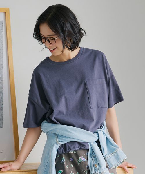 studio CLIP 裾ドロストポケットTシャツ チャコールグレー FREE ウィメンズインナー スタジオクリップ 493000 and ST アンドエスティ(旧ドットエスティ) studio CLIP 裾ドロストポケットTシャツ チャコールグレー FREE ウィメンズインナー スタジオクリップ 493000 and ST アンドエスティ(旧ドットエスティ)