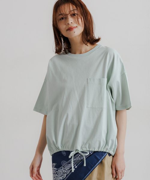 studio CLIP 【WEB・一部地域先行】裾ドロストポケットTシャツ グリーン FREE ウィメンズインナー スタジオクリップ 493000 and ST アンドエスティ(旧ドットエスティ) studio CLIP 【WEB・一部地域先行】裾ドロストポケットTシャツ グリーン FREE ウィメンズインナー スタジオクリップ 493000 and ST アンドエスティ(旧ドットエスティ)