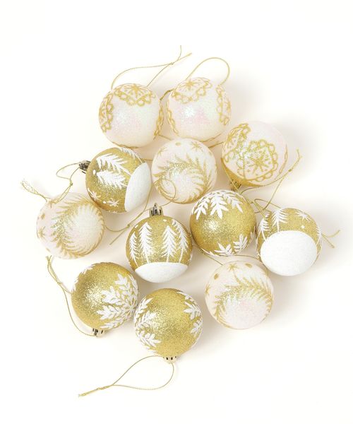 studio CLIP 手描きプラボールセット [CHRISTMAS 2025] クリスマス ホワイト FREE スタジオクリップ 493576 and ST アンドエスティ（旧ドットエスティ）