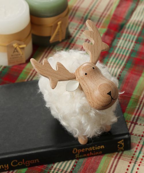 studio CLIP トナカイウッドオブジェ/ナチュラル [CHRISTMAS 2025] クリスマス ベージュ FREE スタジオクリップ 494168 and ST アンドエスティ（旧ドットエスティ）