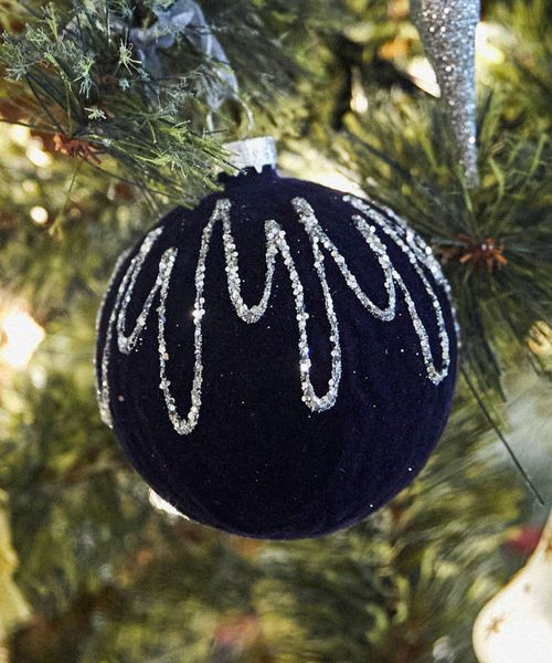 studio CLIP ガラスボールオーナメント [CHRISTMAS 2025] クリスマス ダークブルー FREE スタジオクリップ 494502 and ST アンドエスティ（旧ドットエスティ）