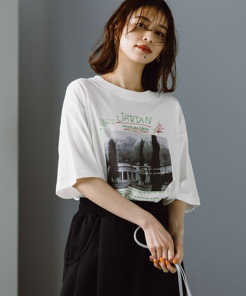 studio CLIP アソートフォトスケッチTシャツ ホワイト FREE ウィメンズインナー スタジオクリップ 494766 and ST アンドエスティ(旧ドットエスティ) studio CLIP アソートフォトスケッチTシャツ ホワイト FREE ウィメンズインナー スタジオクリップ 494766 and ST アンドエスティ(旧ドットエスティ)