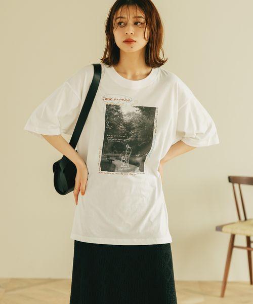 studio CLIP アソートフォトスケッチTシャツ ホワイト FREE ウィメンズインナー スタジオクリップ 494766 and ST アンドエスティ(旧ドットエスティ) studio CLIP アソートフォトスケッチTシャツ ホワイト FREE ウィメンズインナー スタジオクリップ 494766 and ST アンドエスティ(旧ドットエスティ)