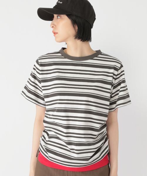 studio CLIP 【daily CLIP】サイドドロストTシャツ チャコールグレー FREE DCウェア服飾 スタジオクリップ 494770 and ST アンドエスティ(旧ドットエスティ) studio CLIP 【daily CLIP】サイドドロストTシャツ チャコールグレー FREE DCウェア服飾 スタジオクリップ 494770 and ST アンドエスティ(旧ドットエスティ)