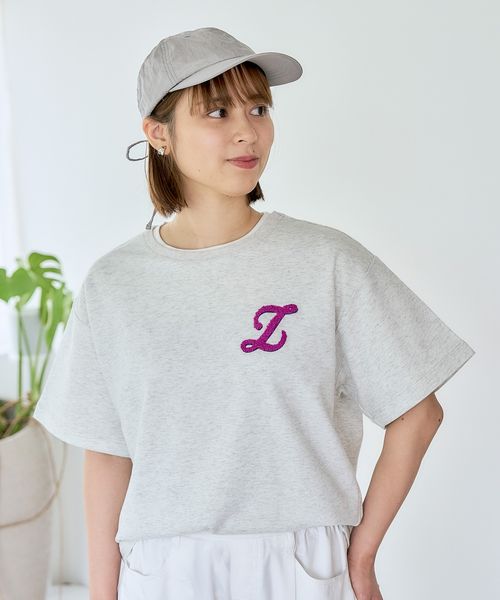 studio CLIP BIG刺繍ロゴTシャツ グレー FREE ウィメンズインナー スタジオクリップ 494773 and ST アンドエスティ(旧ドットエスティ) studio CLIP BIG刺繍ロゴTシャツ グレー FREE ウィメンズインナー スタジオクリップ 494773 and ST アンドエスティ(旧ドットエスティ)