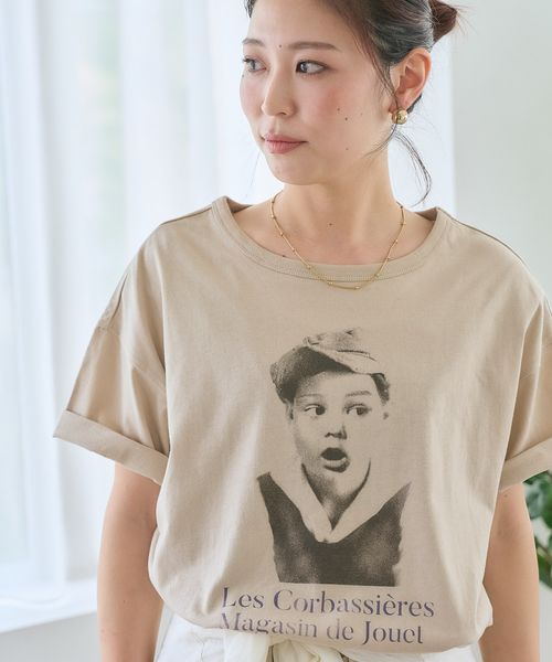 studio CLIP キッズフェイスグラフィックTシャツ ブラウン FREE ウィメンズインナー スタジオクリップ 494775 and ST アンドエスティ(旧ドットエスティ) studio CLIP キッズフェイスグラフィックTシャツ ブラウン FREE ウィメンズインナー スタジオクリップ 494775 and ST アンドエスティ(旧ドットエスティ)