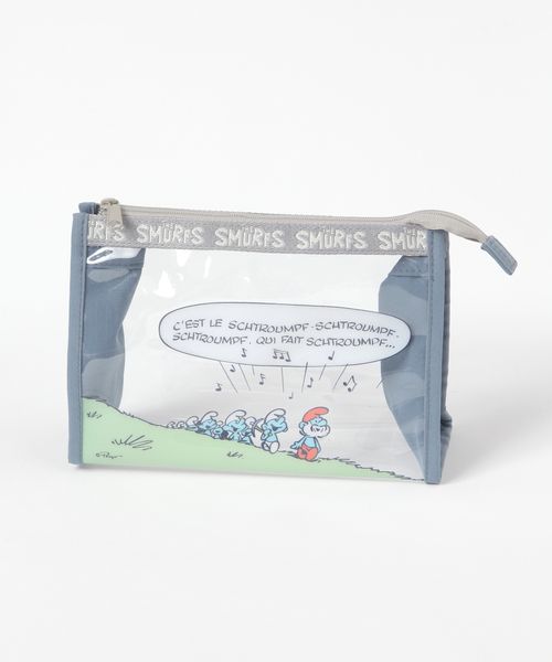 studio CLIP PVCポーチ[スマーフコラボ] Ｈ＆Ｂ ホワイト FREE スタジオクリップ 495385 and ST アンドエスティ（旧ドットエスティ）