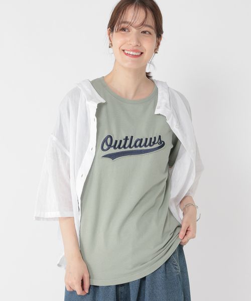 studio CLIP ワッペンロゴ刺繍Tシャツ カーキ FREE ウィメンズインナー スタジオクリップ 496410 and ST アンドエスティ(旧ドットエスティ) studio CLIP ワッペンロゴ刺繍Tシャツ カーキ FREE ウィメンズインナー スタジオクリップ 496410 and ST アンドエスティ(旧ドットエスティ)