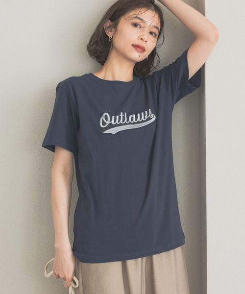 studio CLIP ワッペンロゴ刺繍Tシャツ ネイビー FREE ウィメンズインナー スタジオクリップ 496410 and ST アンドエスティ(旧ドットエスティ) studio CLIP ワッペンロゴ刺繍Tシャツ ネイビー FREE ウィメンズインナー スタジオクリップ 496410 and ST アンドエスティ(旧ドットエスティ)
