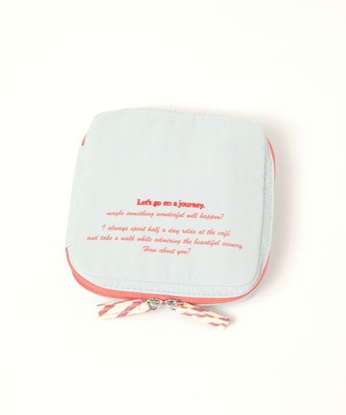 studio CLIP アクセサリーポーチ[GO ON THE JOURNEY] Ｈ＆Ｂ ライトブルー FREE スタジオクリップ 496794 and ST アンドエスティ（旧ドットエスティ）